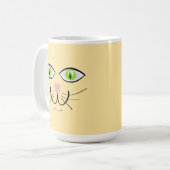 Mug Dessin animé visage drôle de chat-29034 (Devant gauche)