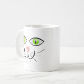 Mug Dessin animé visage drôle de chat-29034 (Devant gauche)