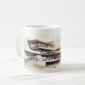 Mug Dessin Architectural Simple D'Un Concept Building (Devant gauche)