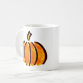Mug Dessin au crayon Citrouille d'Halloween, Citrouill (Devant gauche)