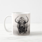 Mug Dessin au crayon de buffle africain (Gauche)