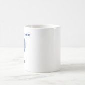 Mug Dessin au crayon de poupée bleue mignonne (Centre)