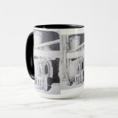 Mug dessin au crayon photo d'outils de jardin encore v (Devant gauche)