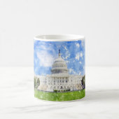 Mug Dessin au pastel du Capitole des États-Unis (Centre)