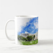 Mug Dessin au pastel du Capitole des États-Unis (Gauche)