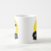 Mug Dessin au trait chat avec les sunglass, le soleil (Centre)