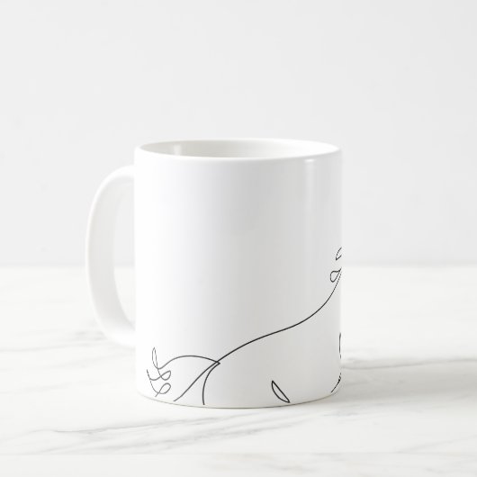 Mug Dessin au trait cheval (Devant gauche)