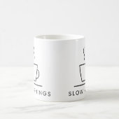 Mug Dessin au trait de Slow Mornings Coffee (Centre)