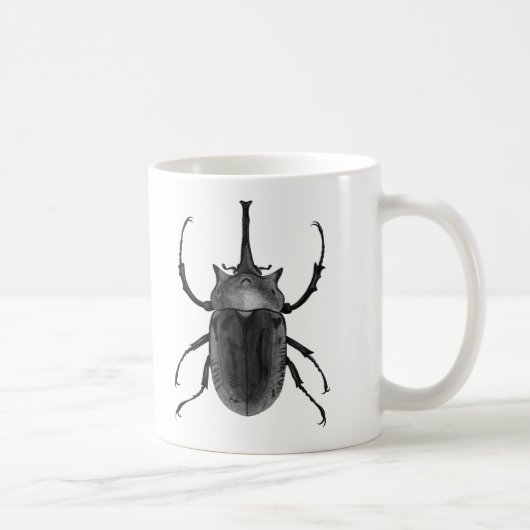 Mug Dessin au trait noir et blanc conception de (Droite)