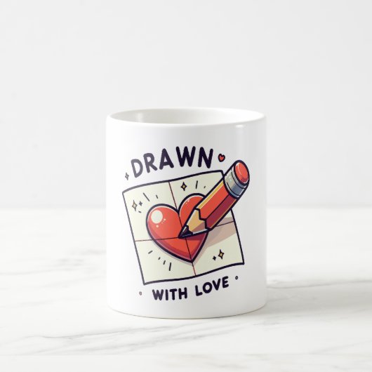 Mug Dessin avec amour (Centre)