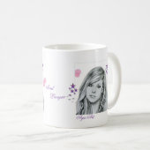 Mug Dessin Avril Lavigne (Devant droit)