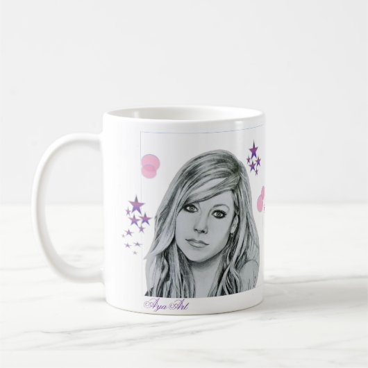 Mug Dessin Avril Lavigne (Gauche)