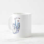 Mug Dessin bleu de bicyclette (Devant gauche)