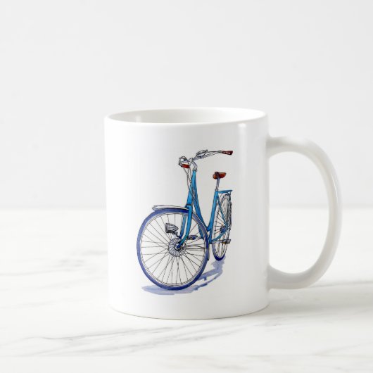 Mug Dessin bleu de bicyclette (Droite)
