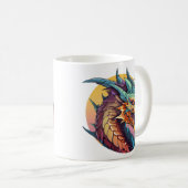 Mug Dessin chinois couleur dragon (Devant droit)