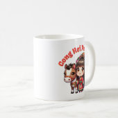 Mug Dessin chinois Nouvel An Cheval et fille (Devant droit)