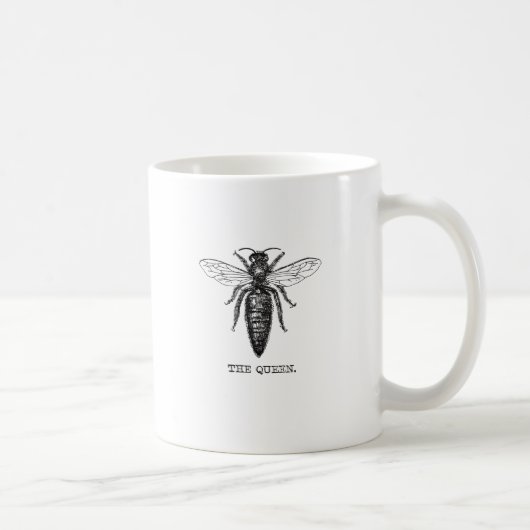 Mug Dessin classique de l'illustration de Queen Bee (Droite)