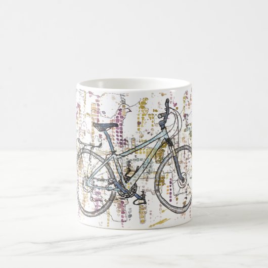 Mug Dessin coloré de vélo (Centre)