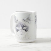 Mug Dessin crayon de chat (Devant gauche)