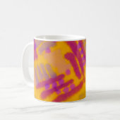 Mug Dessin créatif Abstrait. Arrière - plan couleur au (Devant gauche)