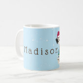 Mug Dessin Dalmatien à Noël doux (Devant gauche)