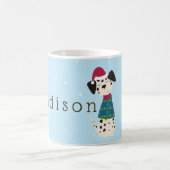 Mug Dessin Dalmatien à Noël doux (Centre)