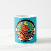 Mug Dessin d'art de Chameleon (Centre)