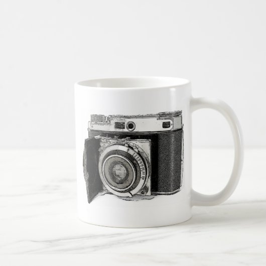 Mug Dessin d'art d'un photographe de caméra de 35 mm r (Droite)