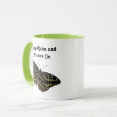 Mug Dessin d'art papillon jaune et noir Nature (Devant gauche)