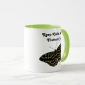 Mug Dessin d'art papillon jaune et noir Nature (Devant droit)