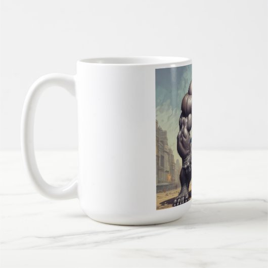 Mug Dessin d'art pop de Gorilla Bodybuilder (Gauche)