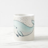 Mug Dessin de baleine de dessin animé mignon (Centre)
