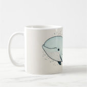 Mug Dessin de baleine de dessin animé mignon (Gauche)