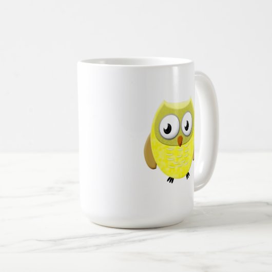 Mug Dessin de bébé hibou (Devant droit)