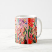 Mug Dessin de caméléon de la forêt tropicale (Devant droit)