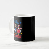 Mug Dessin de canard patriotique simplement drôle (Devant gauche)
