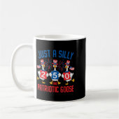 Mug Dessin de canard patriotique simplement drôle (Gauche)