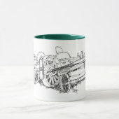 Mug Dessin de chariots (Centre)