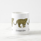 Mug Dessin de chat tacheté vintage léopard guépard (Centre)