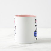 Mug Dessin de chaton mignon avec cadeau (Centre)