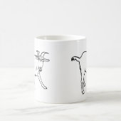 Mug Dessin de chèvre amusant Dessin de dessin original (Centre)