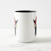 Mug Dessin de chèvre de Noël drôle (Centre)