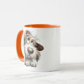 Mug Dessin de chien original mignon (Devant gauche)