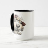 Mug Dessin de chien original mignon (Devant gauche)