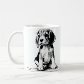 Mug Dessin de chiot Beagel (Gauche)