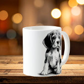Mug Dessin de chiot Beagel