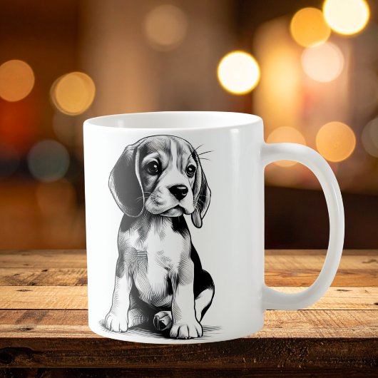Mug Dessin de chiot Beagel