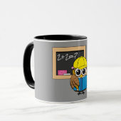 Mug Dessin de chouette écolière (Devant gauche)