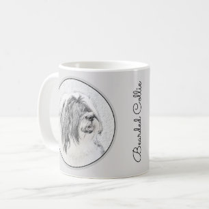 Mug Dessin de collie à oreilles - Joli art original de