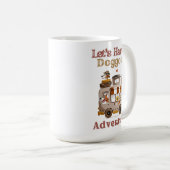 Mug Dessin de conducteur de chien de camping RV - Dogg (Devant droit)